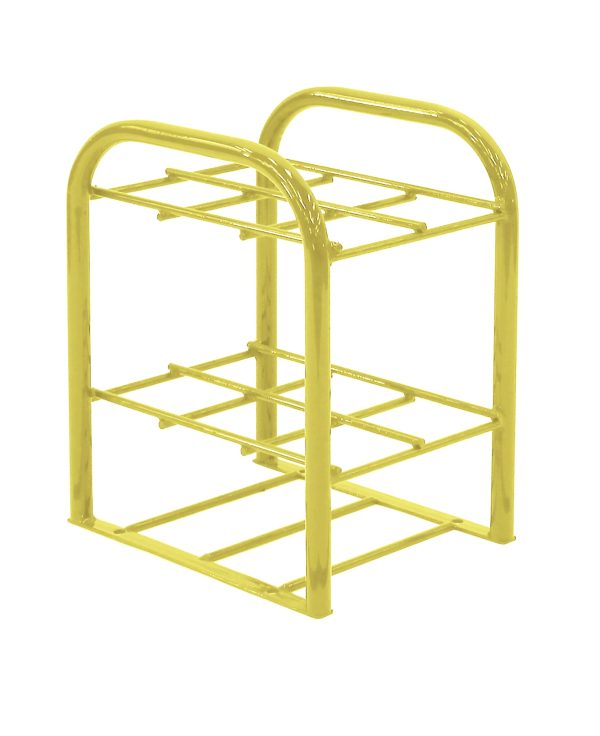 Cylinder Stand with Bumper Guard Kit, D & E, (6) - PAINTED YELLOW 
