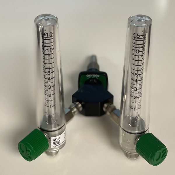 Precision Medical 15 LPM DUAL Oxygen Flowmeter - Medstar