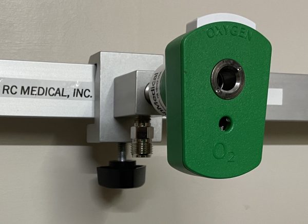 Eastern Rail Single Block with Chemetron Style Coupler, Oxygen