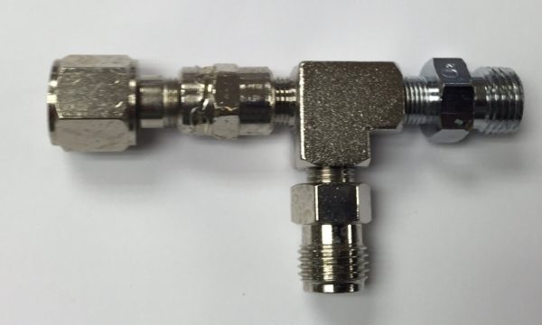 Dual Oxygen Auxiliary Valve (PTO) For DISS Male Outlet