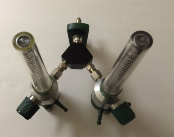 Precision Medical 15 LPM DUAL SELECT Oxygen Flowmeter - Chemetron (NCG)