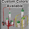 Small D & E Cylinder Cart with Four Wheels - Image 3