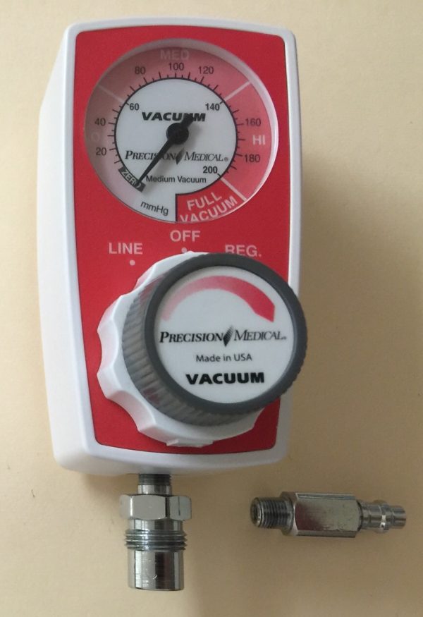 Precision Medical 3 Mode Continuous Suction Regulator with DISS Male, P. Bennett Connection