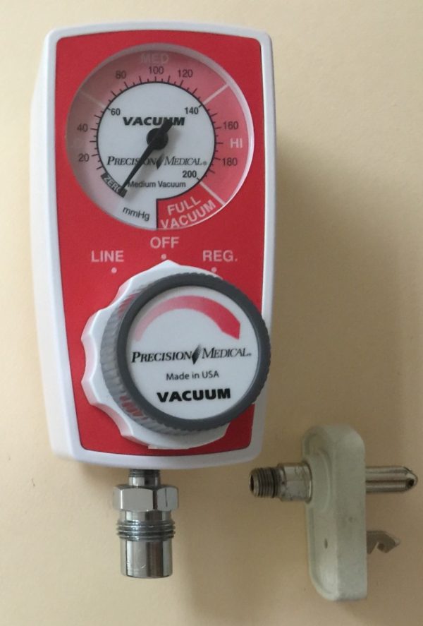 Precision Medical 3 Mode Continuous Suction Regulator with DISS Male, Chemetron Connection