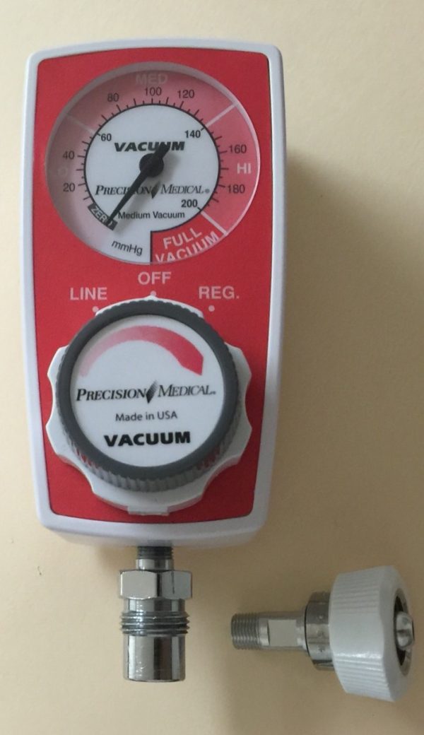 Precision Medical 3 Mode Continuous Suction Regulator with DISS Male, DISS HT Connection