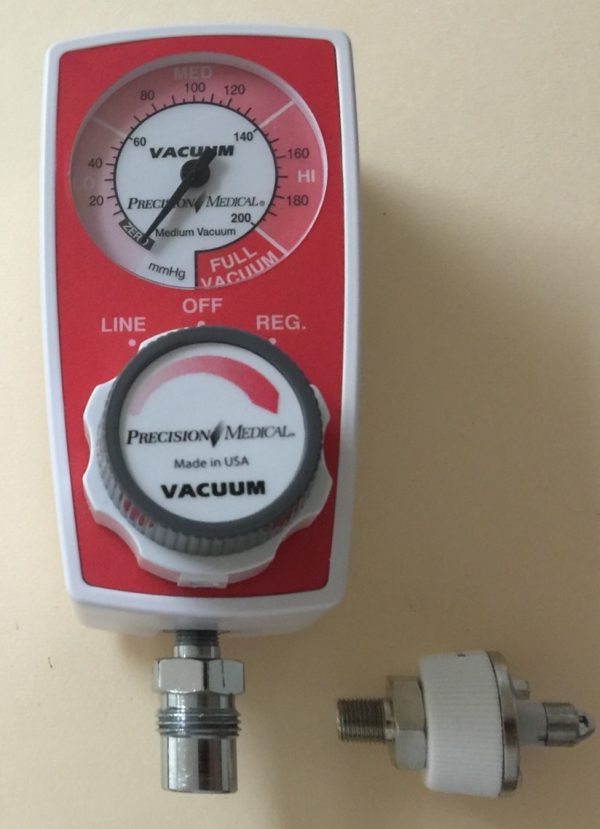 Precision Medical 3 Mode Continuous Suction Regulator with DISS Male, Ohmeda Connection