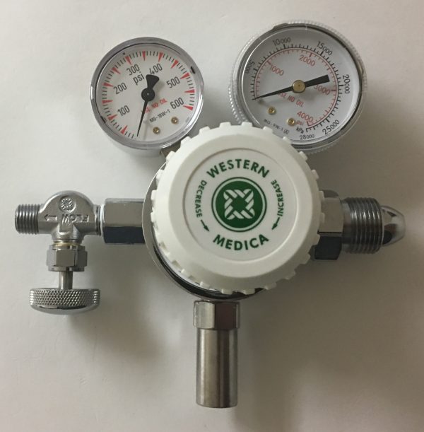 Western Medica Nitrogen Regulator, Large Cylinder, CGA580 up to 450 PSI