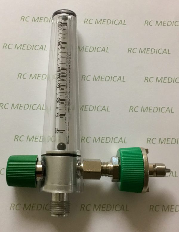 Precision Medical 15 LPM Oxygen Flowmeter-Ohmeda (OHIO)
