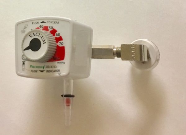 Precision Medical Continuous Subglottic Suction Regulator with Ohmeda Adapter