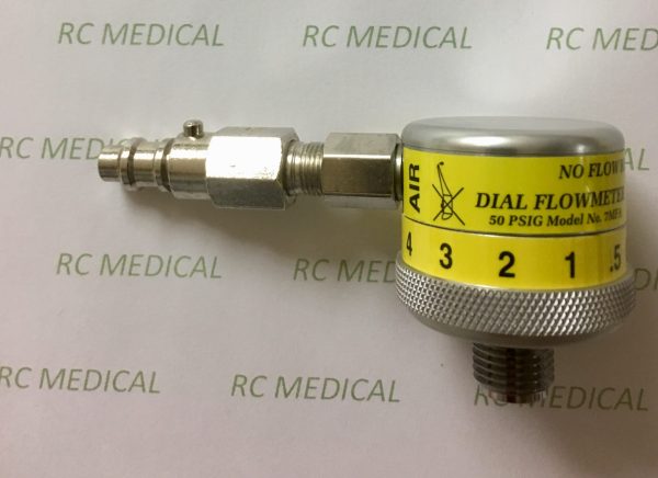 Precision Medical 1/2-15 LPM Fixed Flow AIR Flowmeter - Puritan Bennett