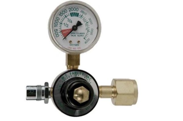 MRI Compatible Preset 50 PSI Air Regulator CGA346