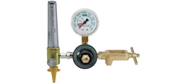 MRI Compatible Preset 50 PSI Air Regulator CGA 950 with Flowmeter