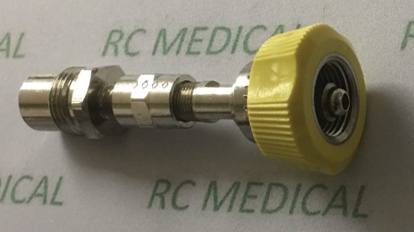 AIR DISS Female Hand Tight X DISS Male with Check Valve