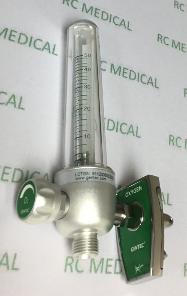 Gentec 50 LPM Oxygen Flowmeter with Chemetron Adapter