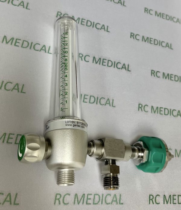 Gentec, 0-15 LPM, Oxygen Flowmeter with Ohmeda Quick Connect and Power Take Off  -     