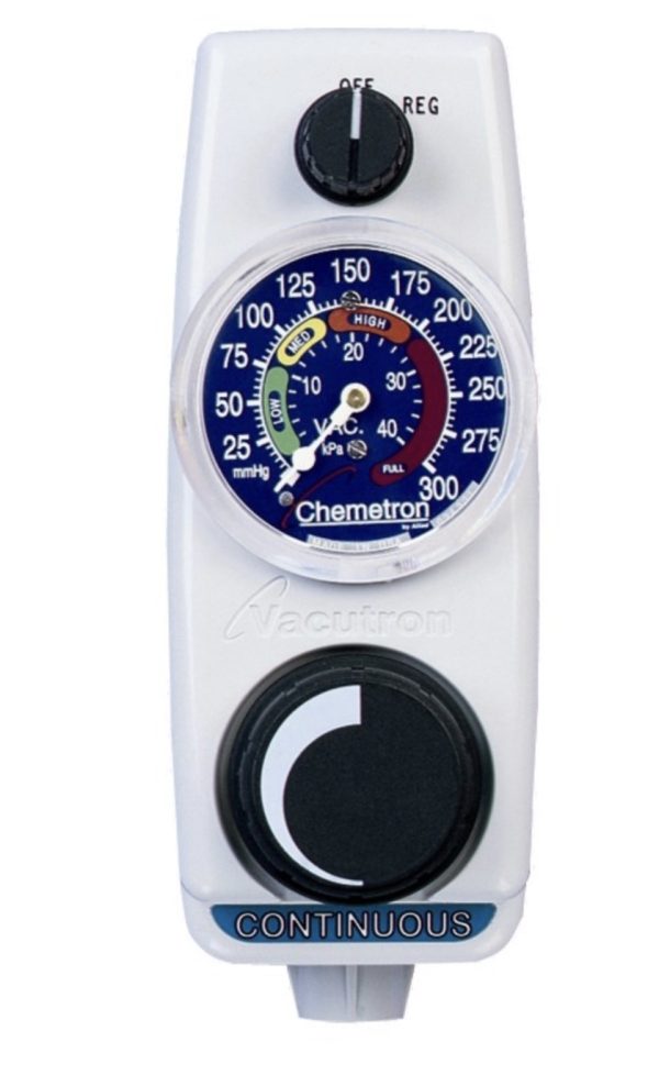 Allied Healthcare Continuous Suction Regulator with Tubing Nipple Outlet, Ohmeda Inlet