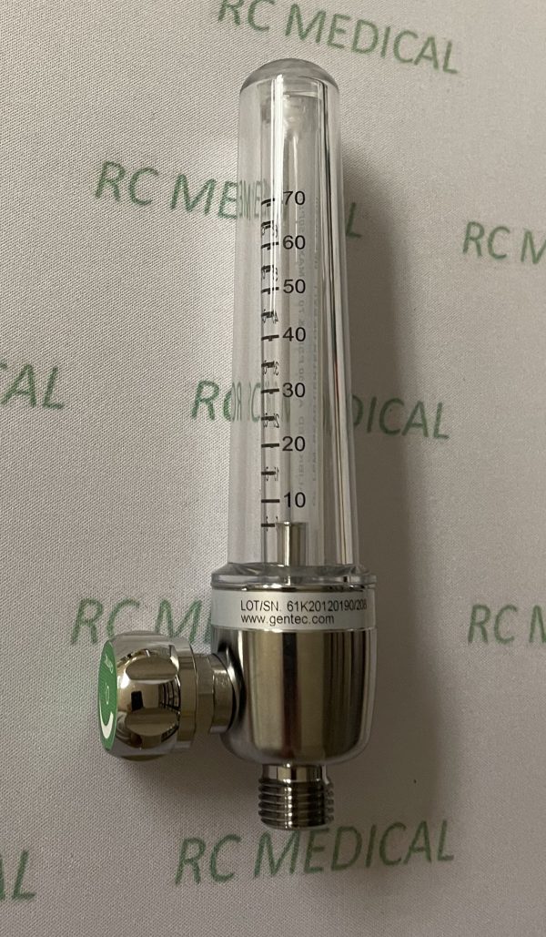Gentec 70 LPM Oxygen Flowmeter with NO adapter (1/8" NPT FE)