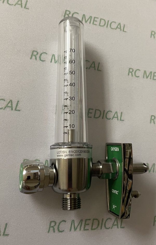 Gentec 70 LPM Oxygen Flowmeter with Chemetron Adapter