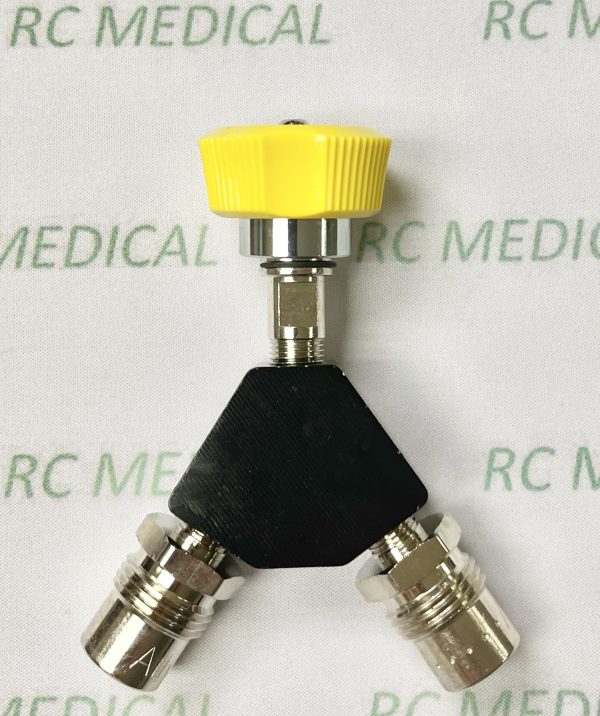 DISS "Y" Assembly with (2) Check Valves DISS Female, AIR