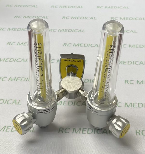Gentec Dual Air Flowmeter with Chemetron Adapter