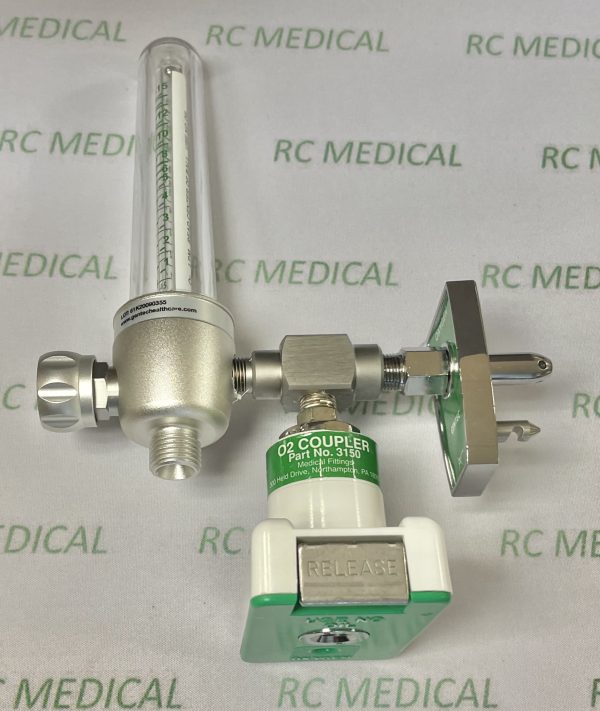 15 LPM O2 Flowmeter for Chemetron Wall Outlet with 50 PSI-Chemetron Female Quick Connect