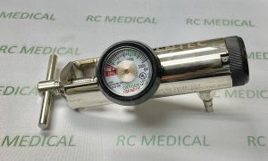 Gentec ALL BRASS 0-15 Oxygen Regulator for Small (CGA870) Cylinder