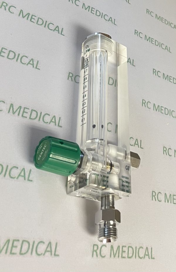 Gentec 0-1 LPM, Pediatric Oxygen Flowmeter with 1/8 NPT Female (NO Adapter)