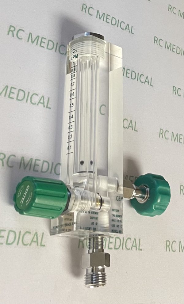 Gentec 0-1 LPM, Pediatric Oxygen Flowmeter with DISS FE Adapter