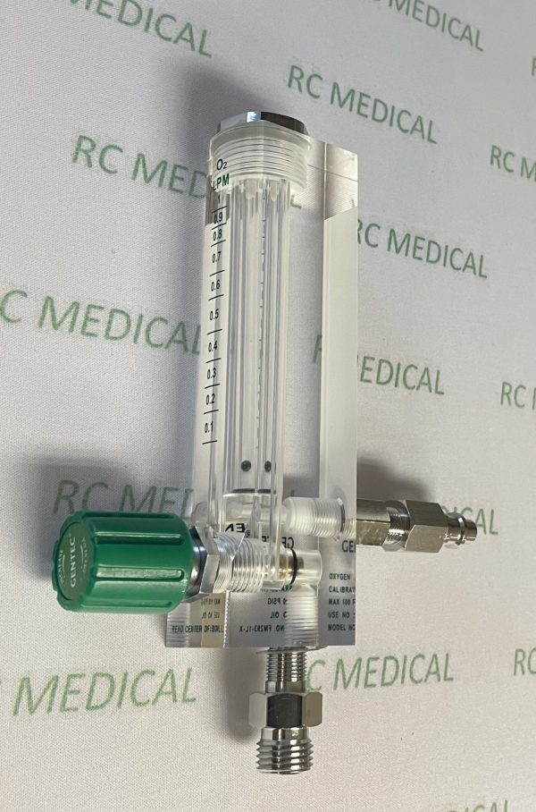 Gentec 0-1 LPM, Pediatric Oxygen Flowmeter with Puritan Bennett Quick Connect