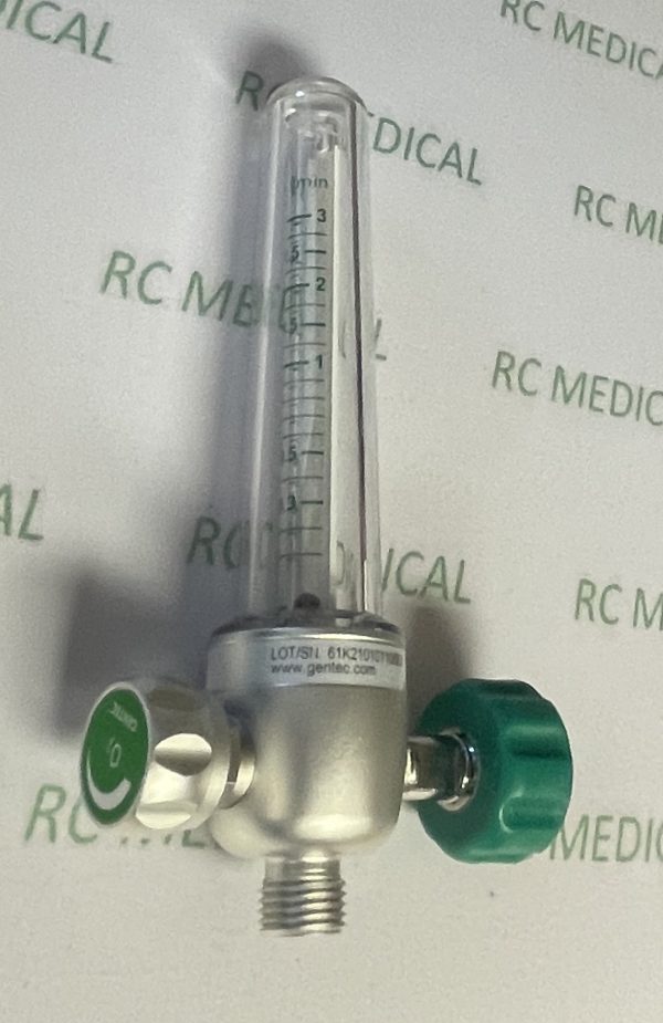 Gentec 0-3 LPM, Pediatric Oxygen Flowmeter with DISS FE Adapter