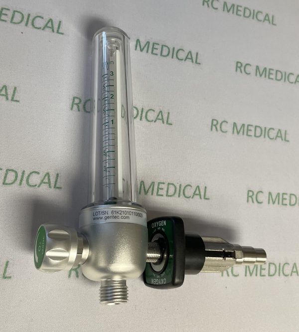 Gentec 0-3 LPM, Pediatric Oxygen Flowmeter with Medstar Quick Connect
