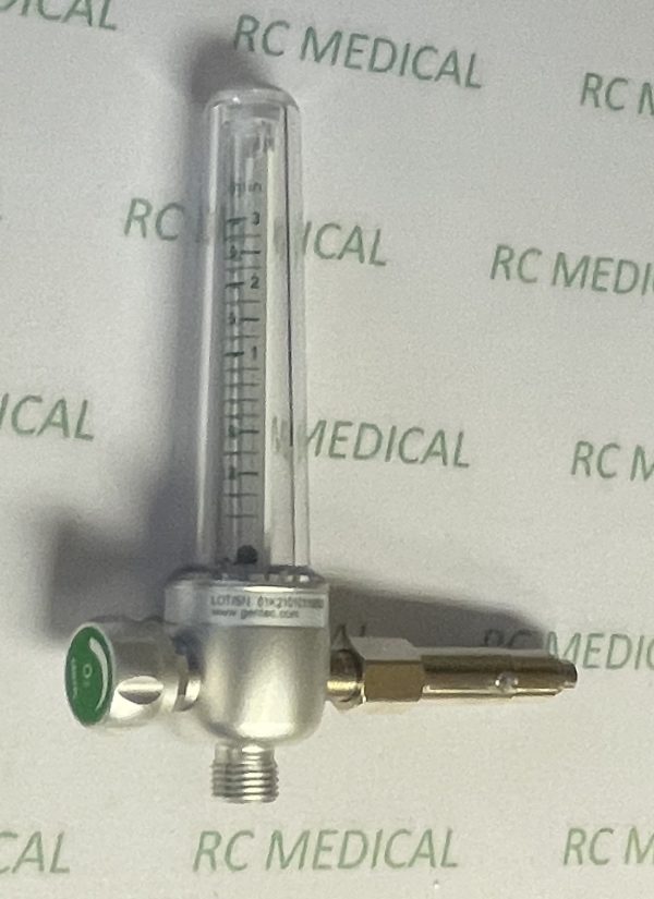 Gentec 0-3 LPM, Pediatric Oxygen Flowmeter with Oxequip Quick Connect