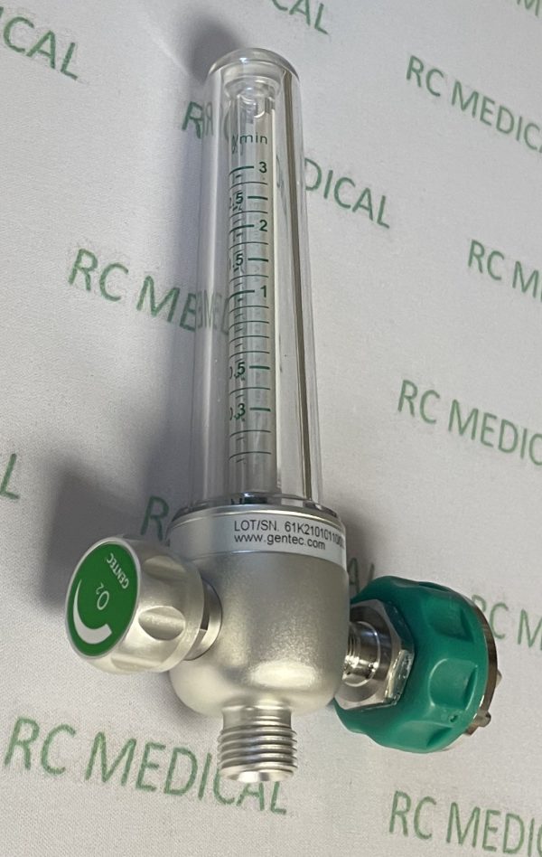 Gentec 0-3 LPM, Pediatric Oxygen Flowmeter with Ohmeda Quick Connect