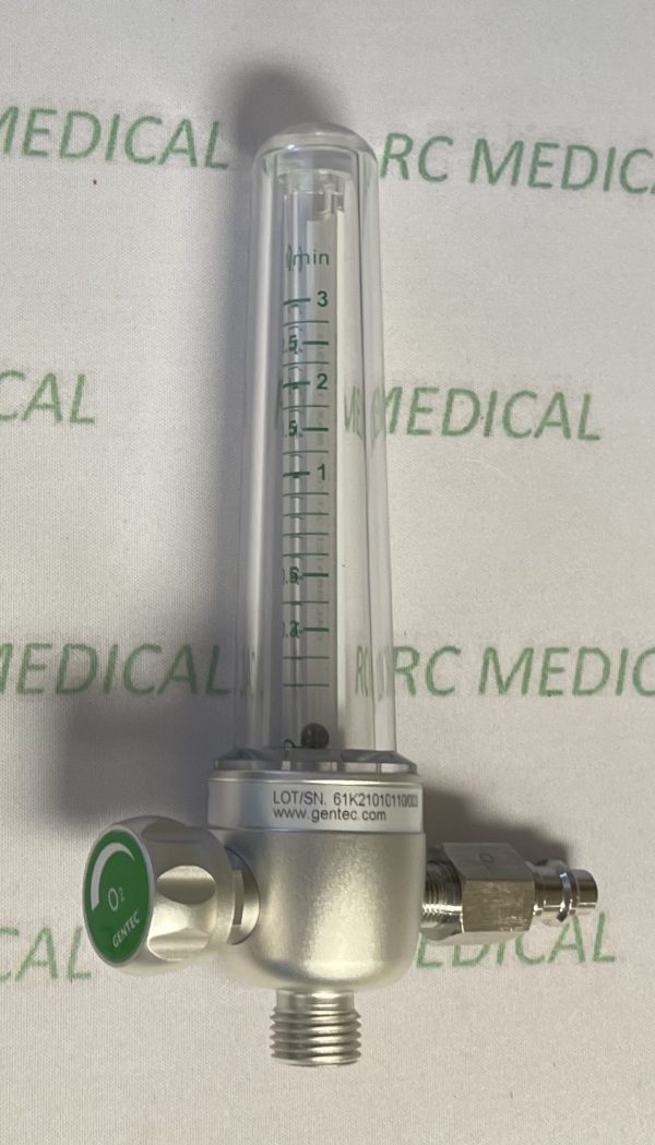 Gentec 0-3 LPM, Pediatric Oxygen Flowmeter with Puritan Bennett Quick Connect