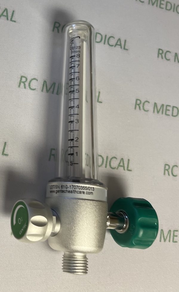 Gentec 0-8 LPM Oxygen Flowmeter with DISS FE Adapter