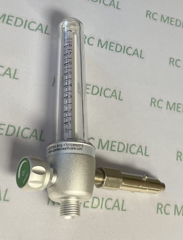 Gentec 0-8 LPM Oxygen Flowmeter with Oxequip Quick Connect