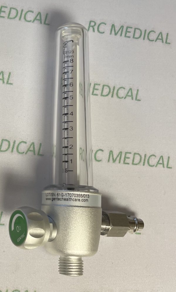 Gentec 0-8 LPM Oxygen Flowmeter with Puritan Bennett Quick Connect