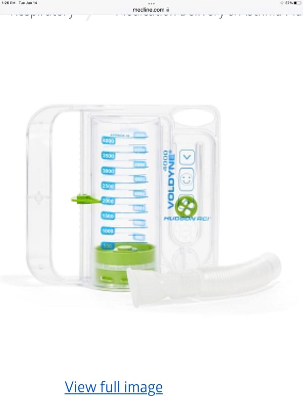 Voldyne Incentive Spirometer 4000 ml, CS/12