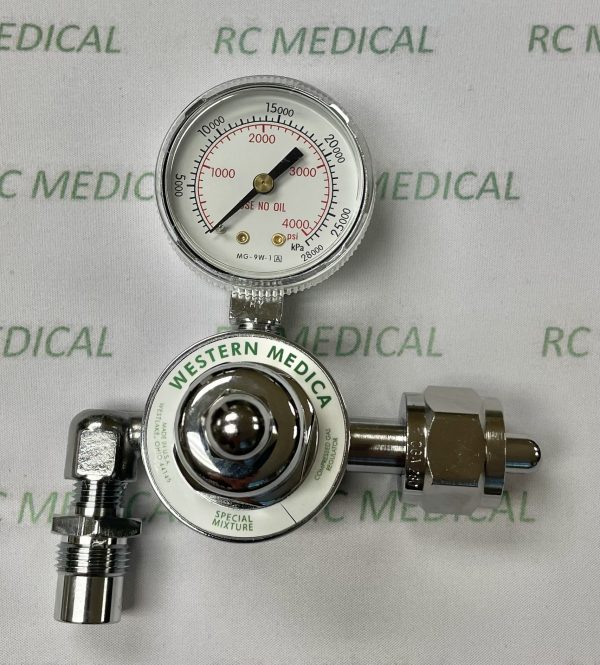 Western Medica Preset 50 PSI Regulator, HeliOx, CGA 280