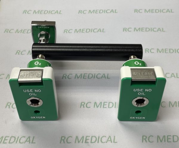 Precision Medical T-Block Chemetron, Oxygen, (offset right )