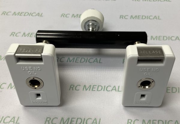 "T" Block with 2 Chemetron Couplers and DISS Handtight Inlet for Suction