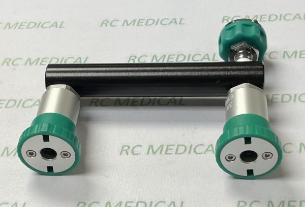 Precision Medical T-Block Ohmeda, Oxygen, (offset left)