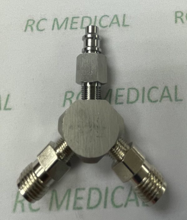 DISS "Y" Assembly with Check Valves Puritan, Oxygen