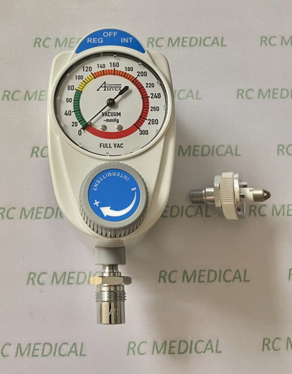 Amvex Continuous/Intermittent Suction Regulator, 0-300 mm Hg, Ohmeda Inlet, DISS M Outlet    Limited Quantities  COMPARE TO DISCONTINUED WESTERN MEDICA MODEL SRQ2107DIN STOCK