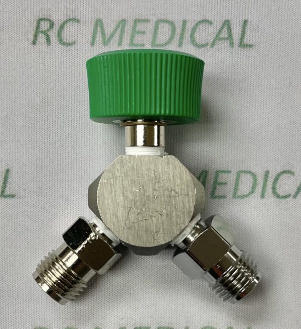 Oxygen DISS "Y" Assembly with NO Check Valves