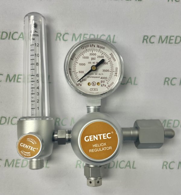 Heliox 12 LPM Regulator for Large (CGA280) Cylinderf