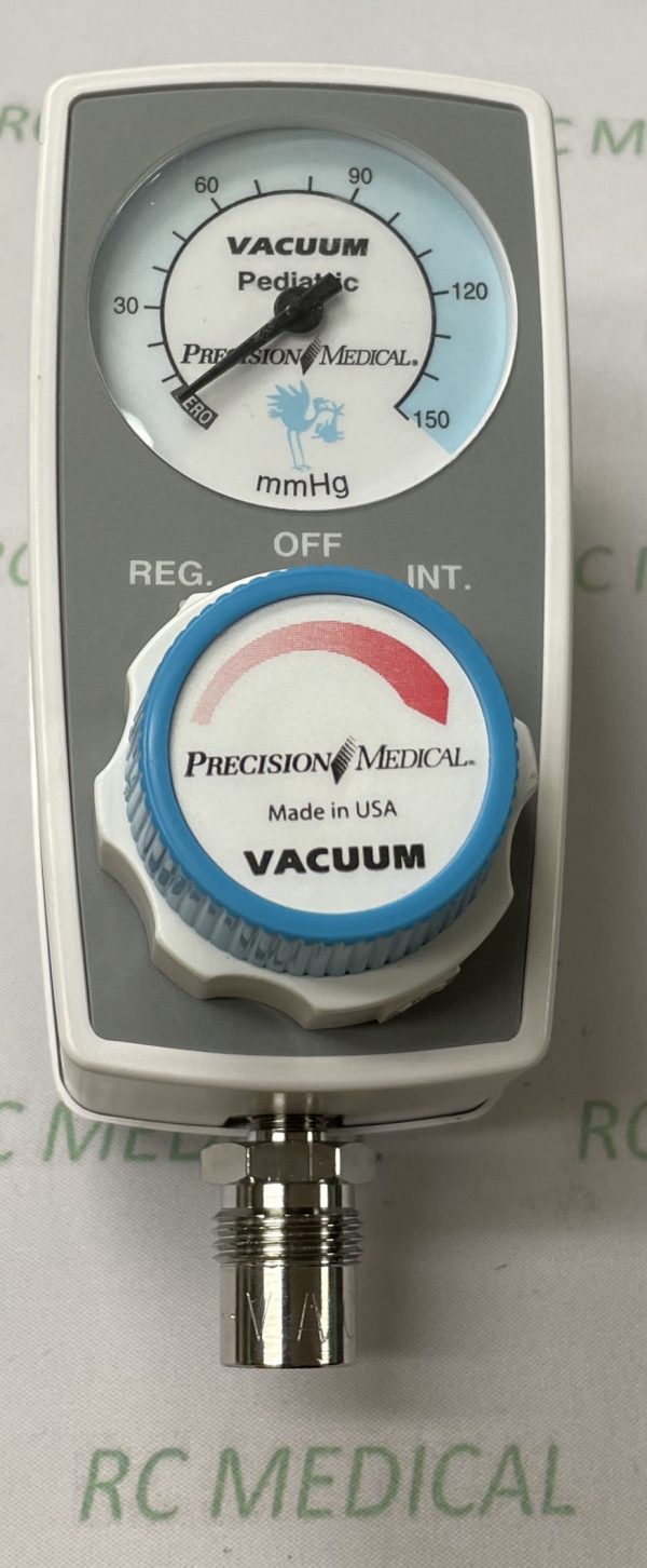 Precision Medical Continuous/Intermittent Suction Regulator with DISS Male, DISS HT Connection, PEDIATRIC 0-150 mmHg