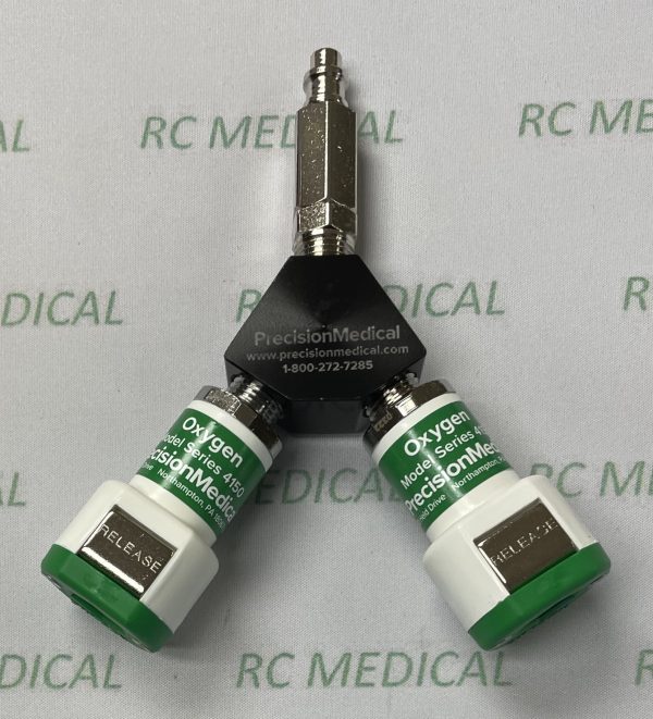 Precision Medical "Y" Block Assembly Puritan-Bennett, Oxygen