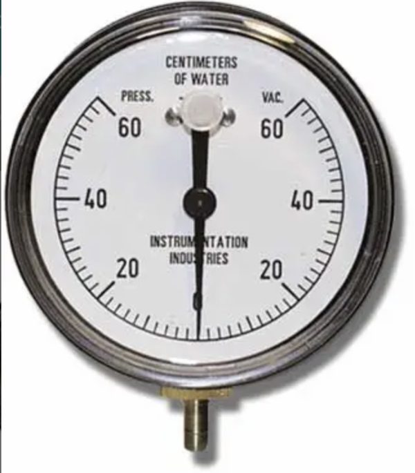 60cm H20 Vacuum Pressure Gauge