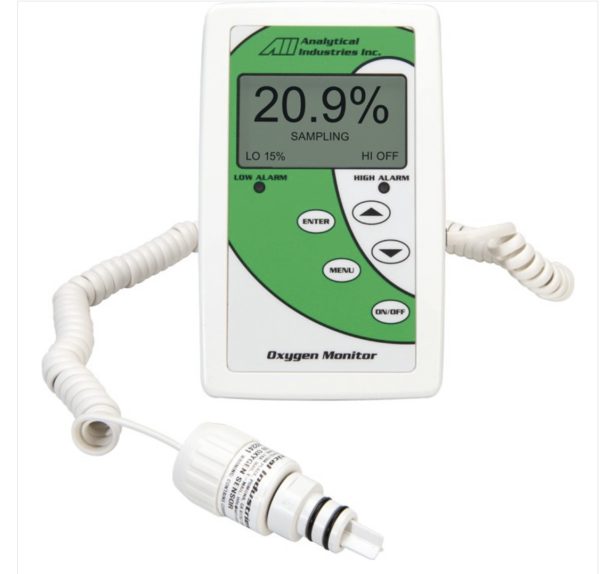 Analytical Industries Oxygen Monitor with High & Low Alarms